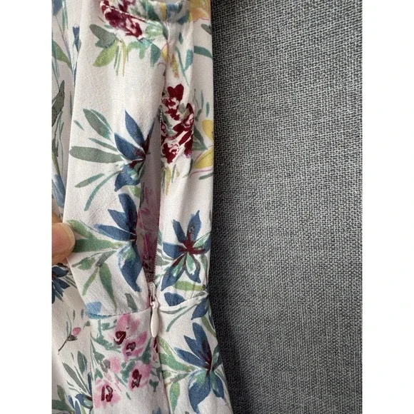 Gap Long Floral Dress Size Small Petite Coquette Feminine Romantic Lace Pink - Picture 5 of 9